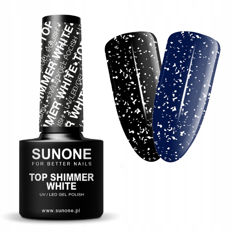 

SunOne Top Hybrydowy 5ml Z Białymi Drobinkami