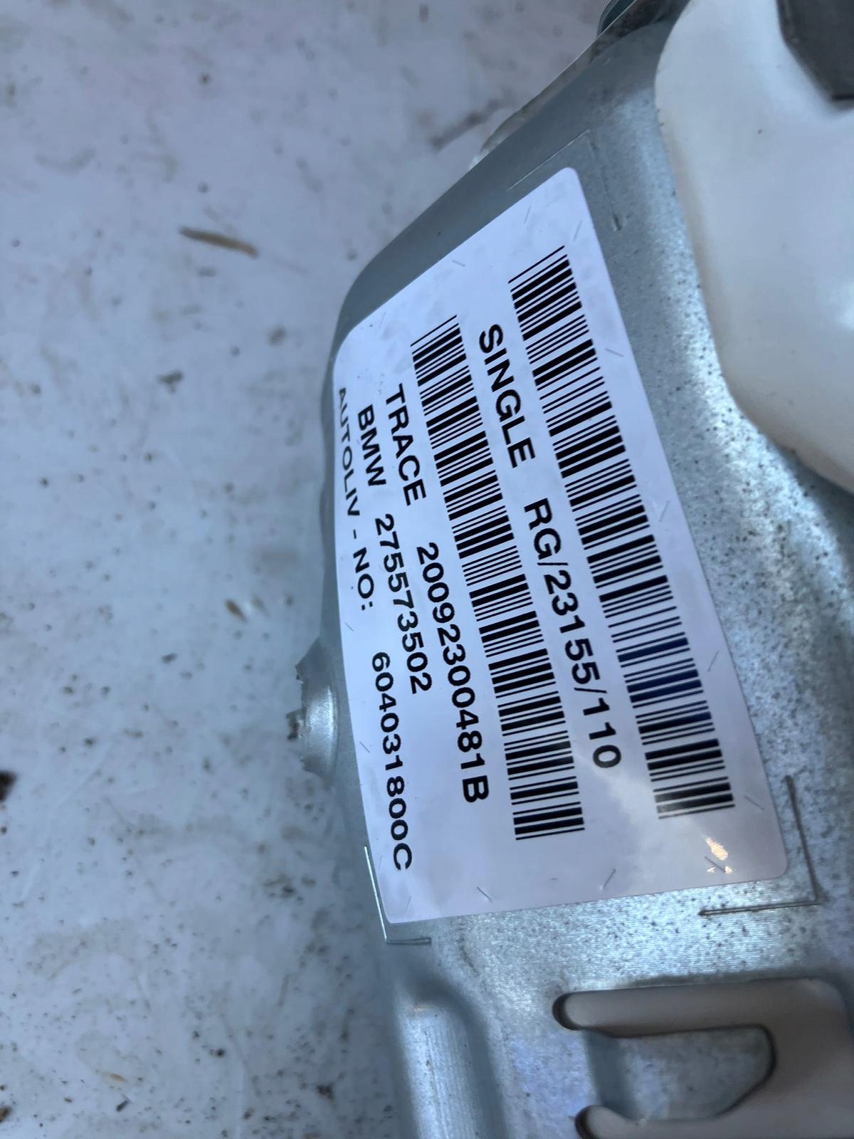 passenger airbag MINI COOPER R56 275573502