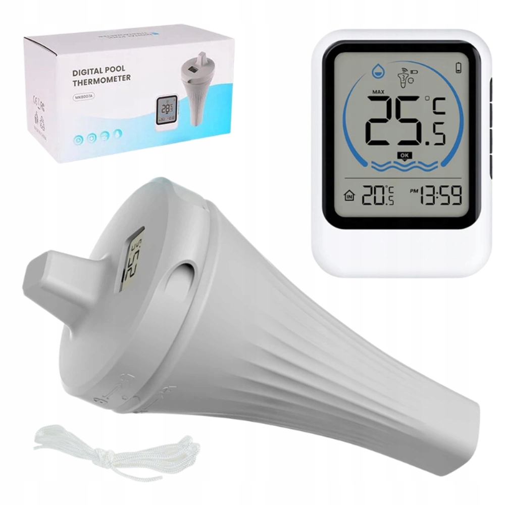 Plovoucí Bazénový Teploměr, Meteostanice, Voděodolný Set