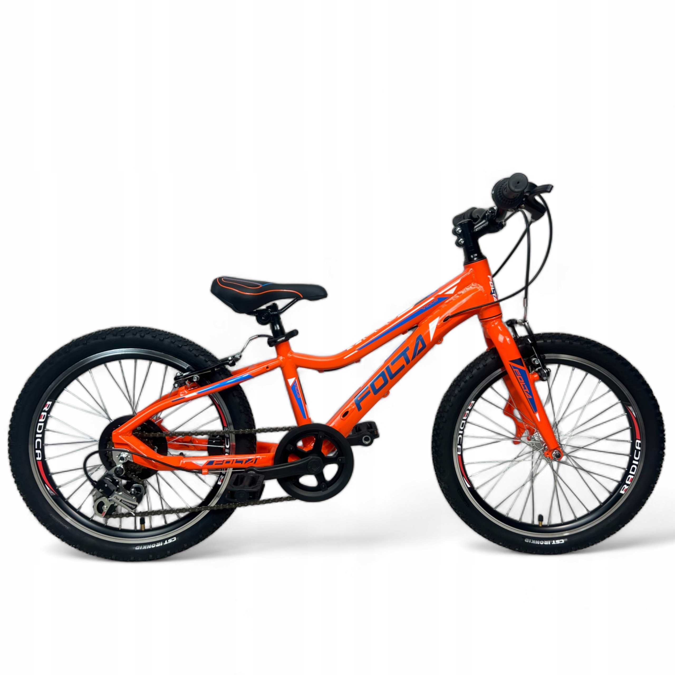 Rower Dziecięcy Mtb Folta Vicca 20'' Aluminiowy Pomarańczowy