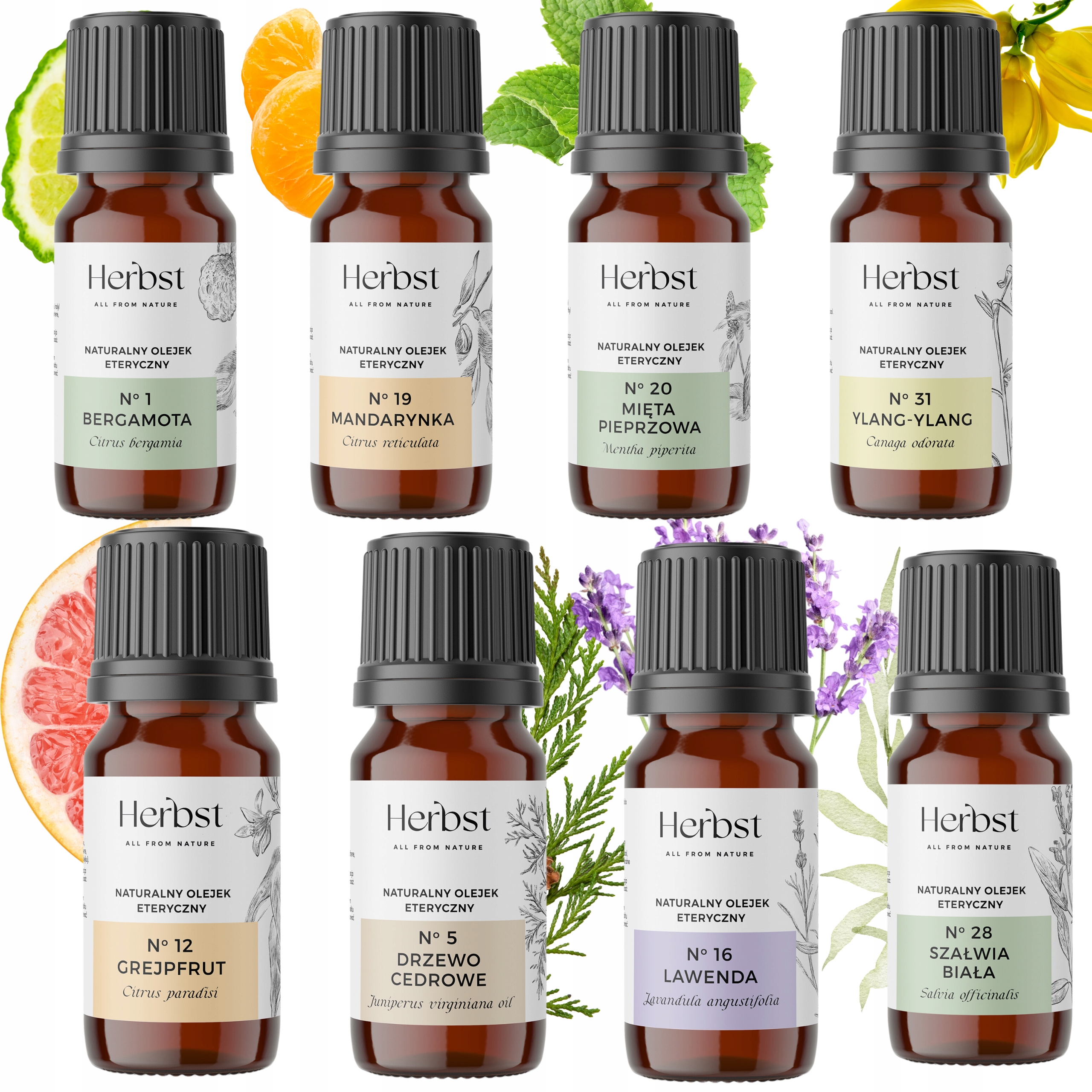 Eteryczne Olejki Eteryczny Olejek Naturalny Różne Wybór Zestaw Herbst 80 ml