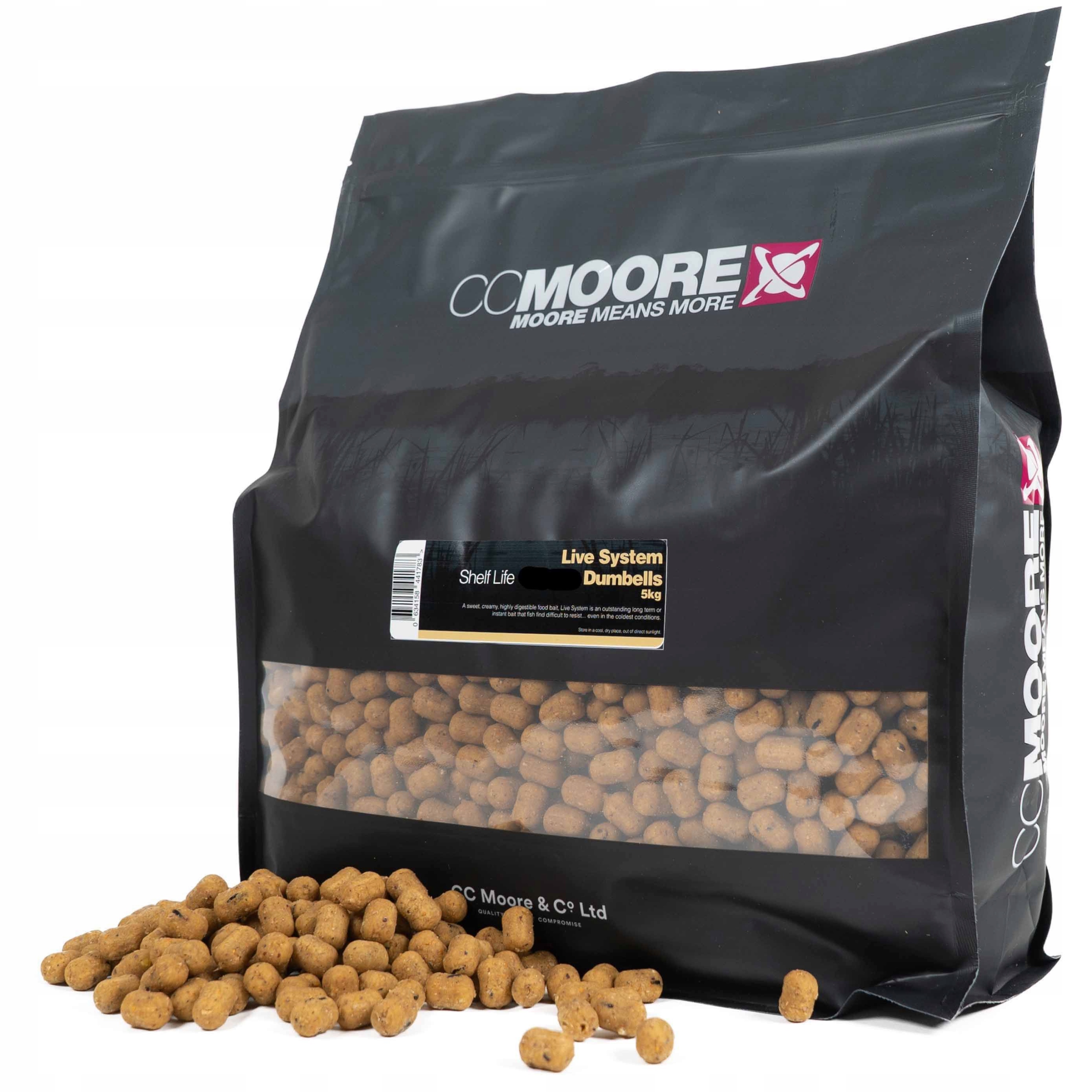 Kulki proteinowe CC Moore Live System Dumbells shelf life 15-18 mm 5 kg