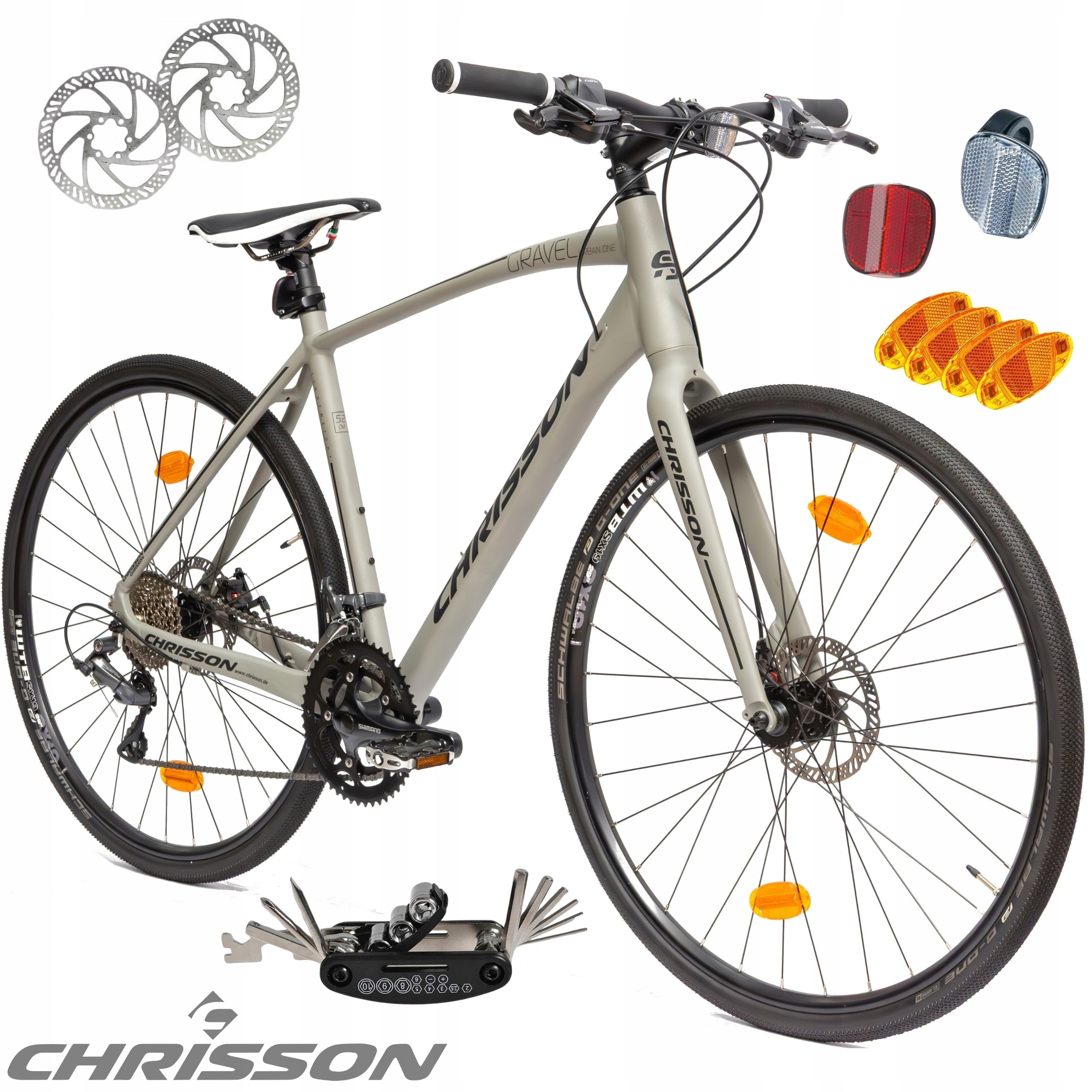 Rower Gravel 28 Shimano Aluminium Tarcze Odblaski Uniwersalny Przełajowy