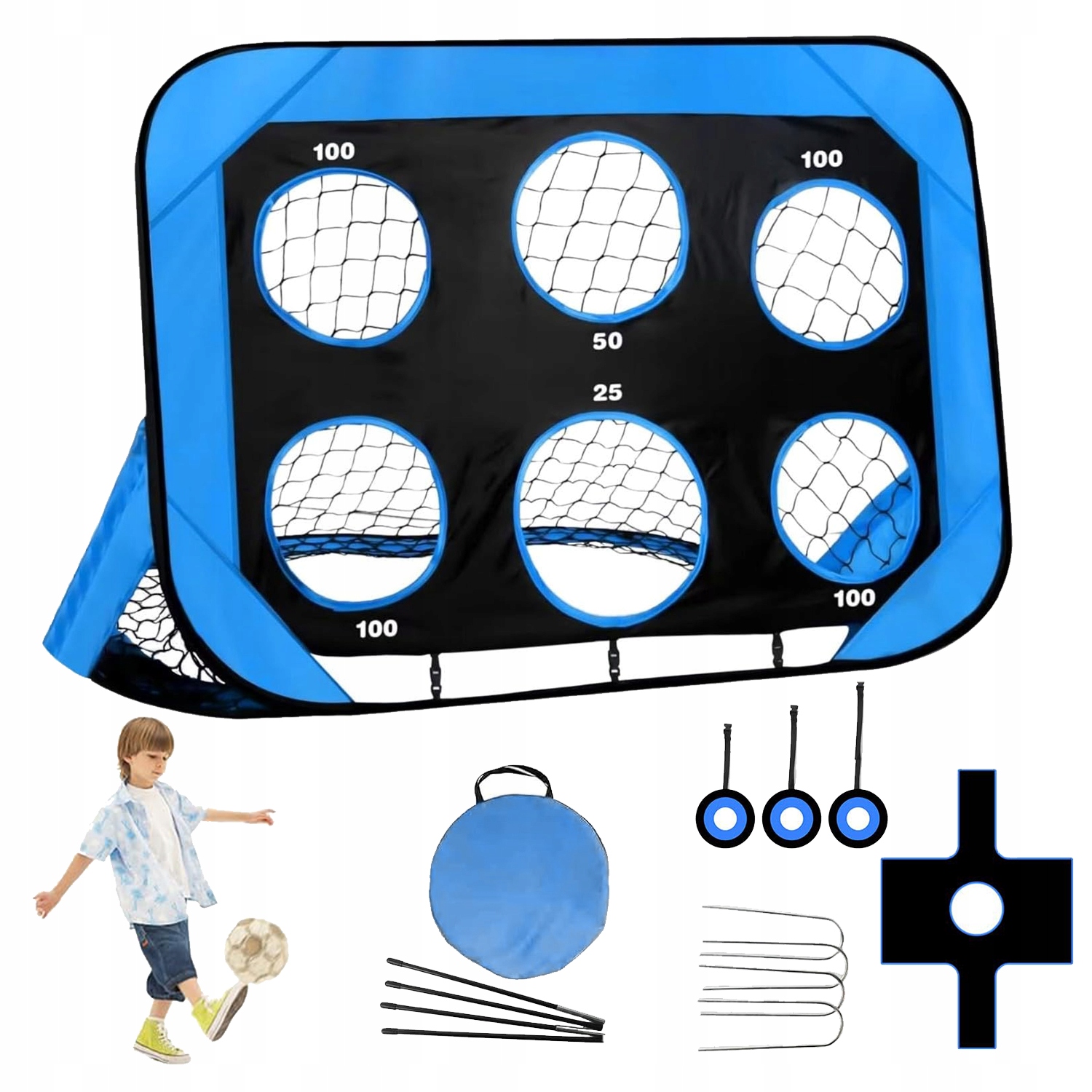 Sada Fotbalových Branek Pro Samorozkládací Pop-up Fotbal
