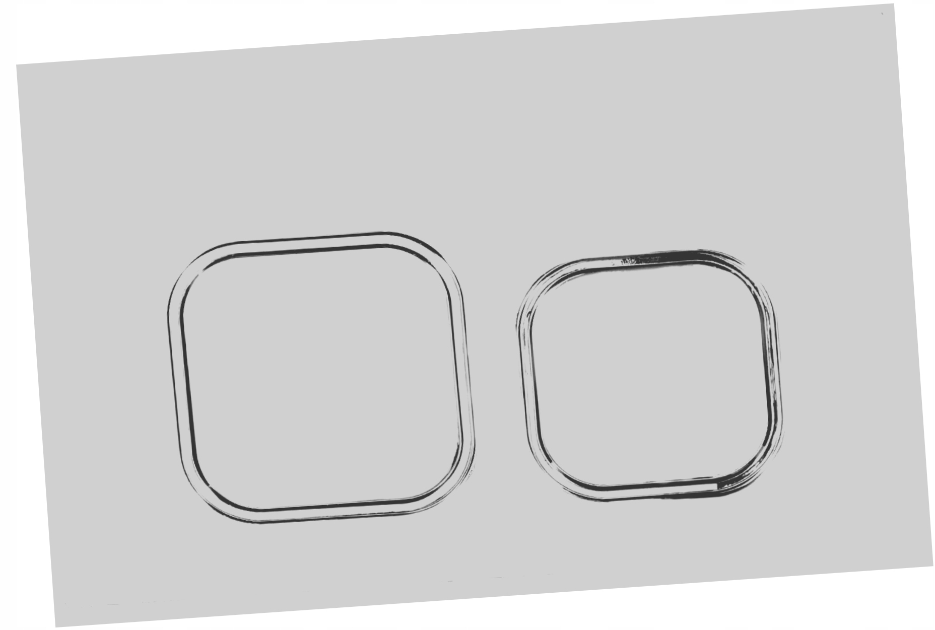 Chromové splachovací tlačítko pro Wc stojan Koło Technic Gt C