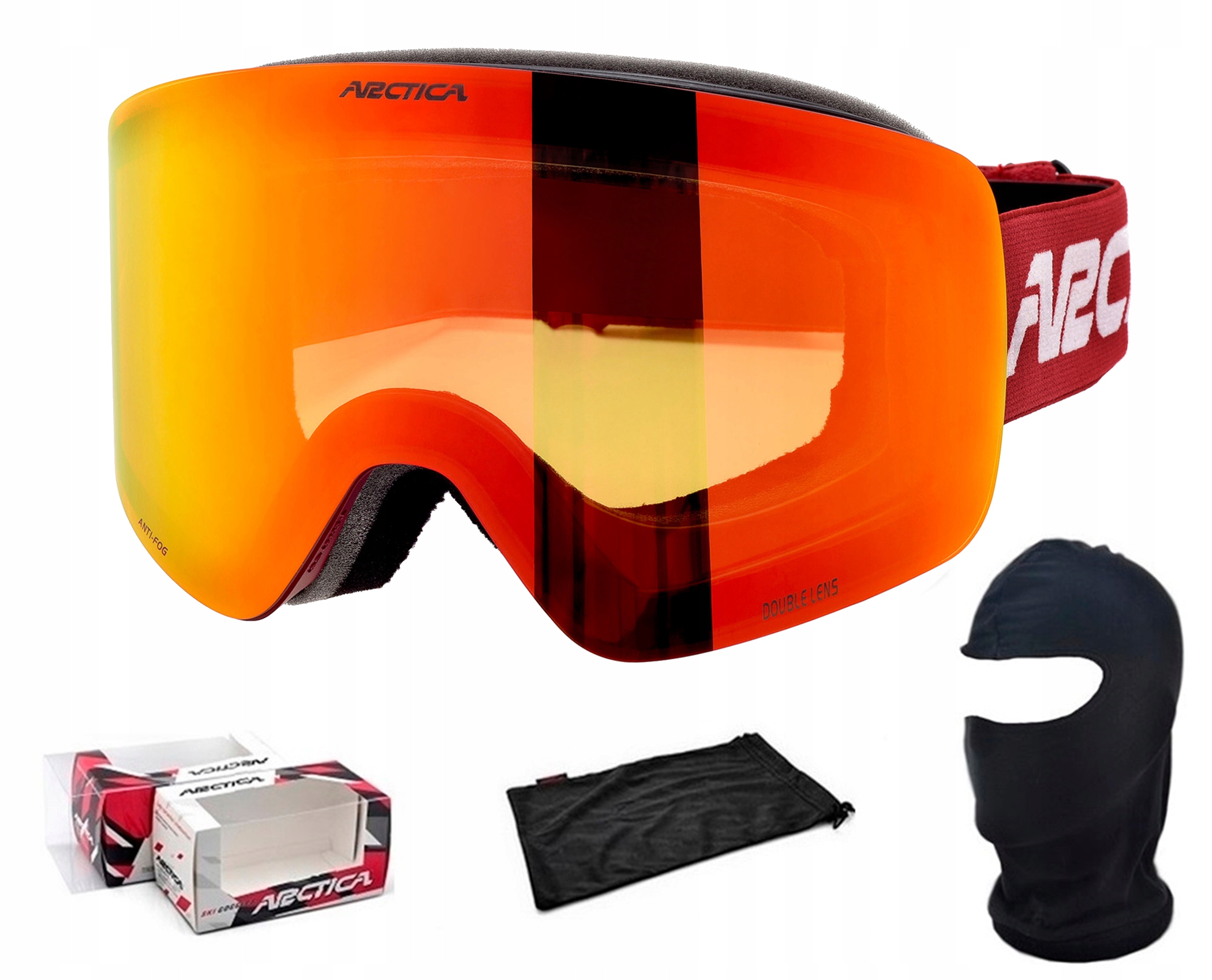 Arctica Lyžařské Brýle G-122A Nepárové S Zrcadlem Kominík Bonus