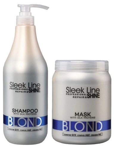 STAPIZ SLEEK LINE BLOND SZAMPON + MASKA 1000 ML