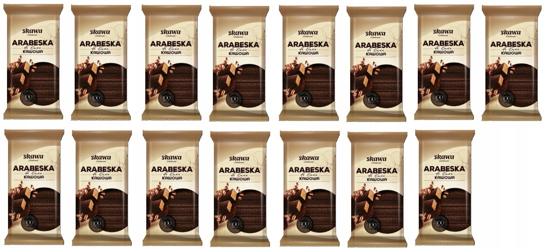 Levně 15 x 190 g Skawa Arabeska de Luxe Kávové sušenky Karton