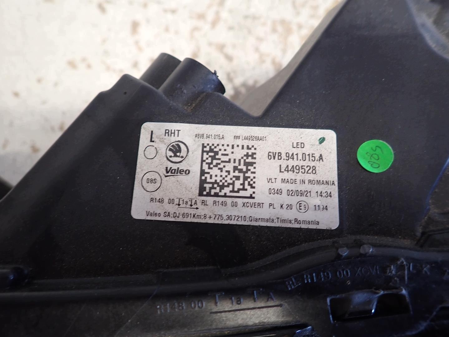 light front front left SKODA FABIA IV 2021- FULL LED 6VB941015A