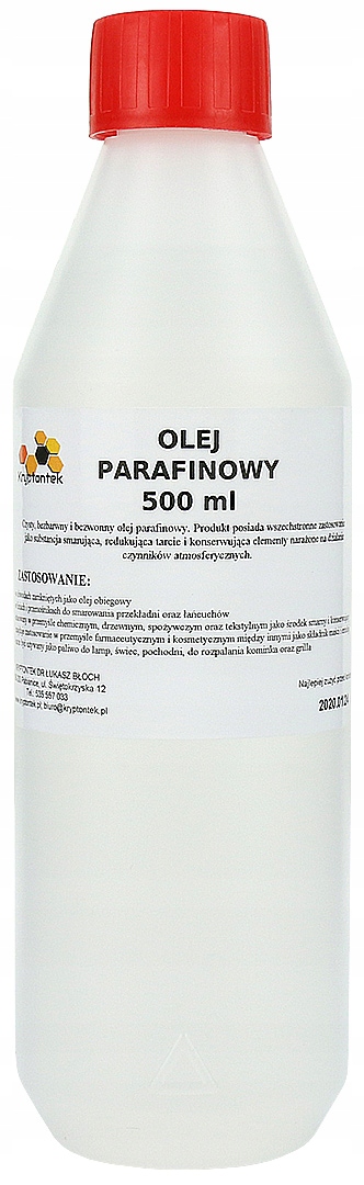 

Olej Parafinowy 500ml Czysta Ciekła Parafina Smar