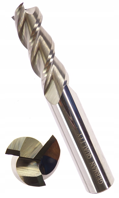 Frez Węglikowy 10mm Do Aluminium Fi10 Vhm Palcowy 3 Pióra 10x10x30x75 Alu