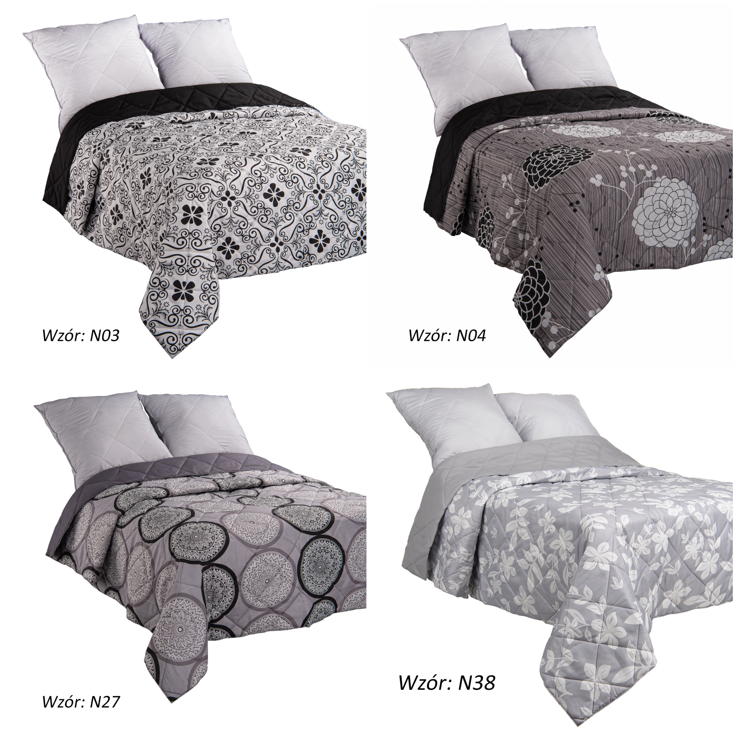 NARZUTA PIKOWANA NA ŁÓŻKO DWUSTRONNA 200X220 KAPA Materiał wykonania mikrofibra