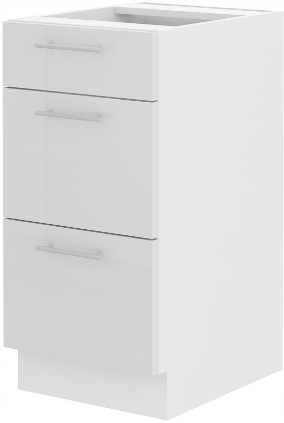 

Szafka kuchenna 40 szuflady, dolna. Biały Połysk