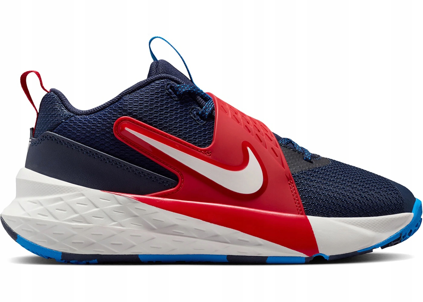 Nike Team Hustle D 12 tmavě modrá červená Gs HF6279-401 40