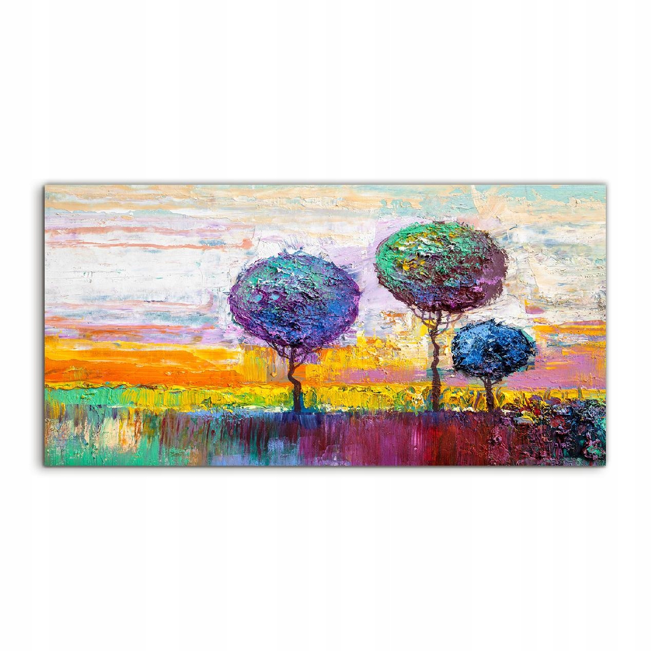 

Obraz akryl 120x60 nowoczesny Trzy Drzewa Natura
