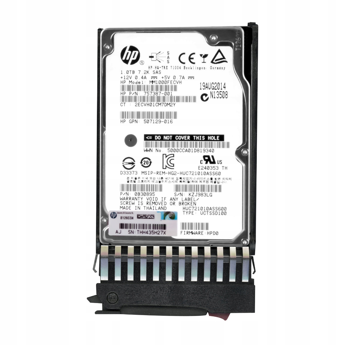 Hp 757387-001 1TB 7.2K 64MB SAS-2 2.5'' MM1000FECVH
