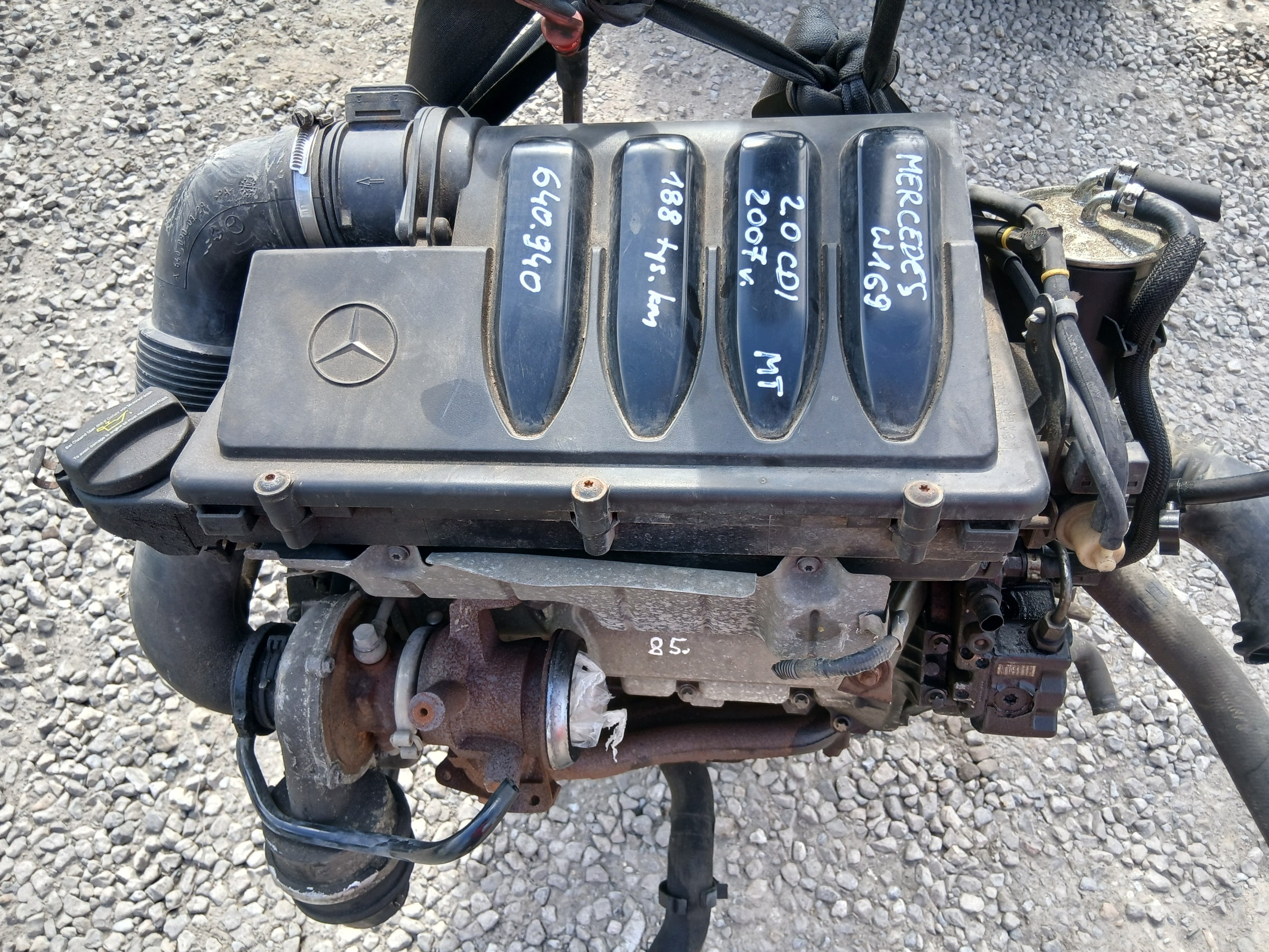 MERCEDES A W169 B W245 2.0 CDI 2007 640.940 engine complete KPL 188 TYS KM
