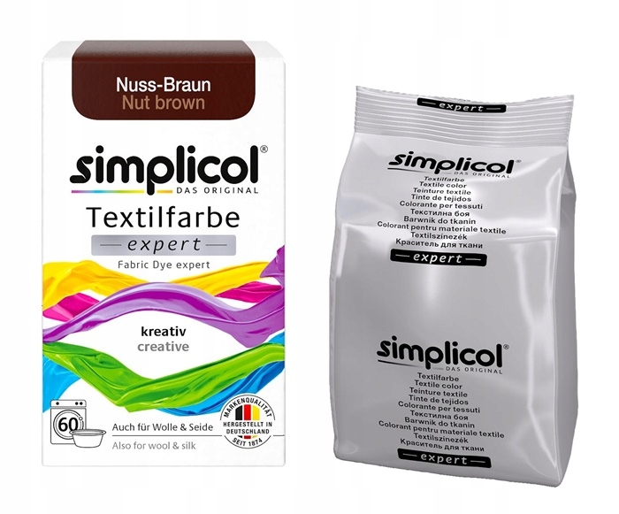 

Simplicol Barwnik do tkanin Brąz Nut Brown 150g