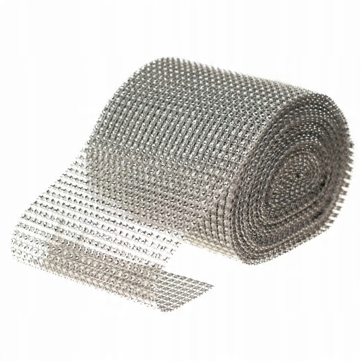 

Taśma z cyrkoniami diamentowa 12cm x 9 m Srebrna