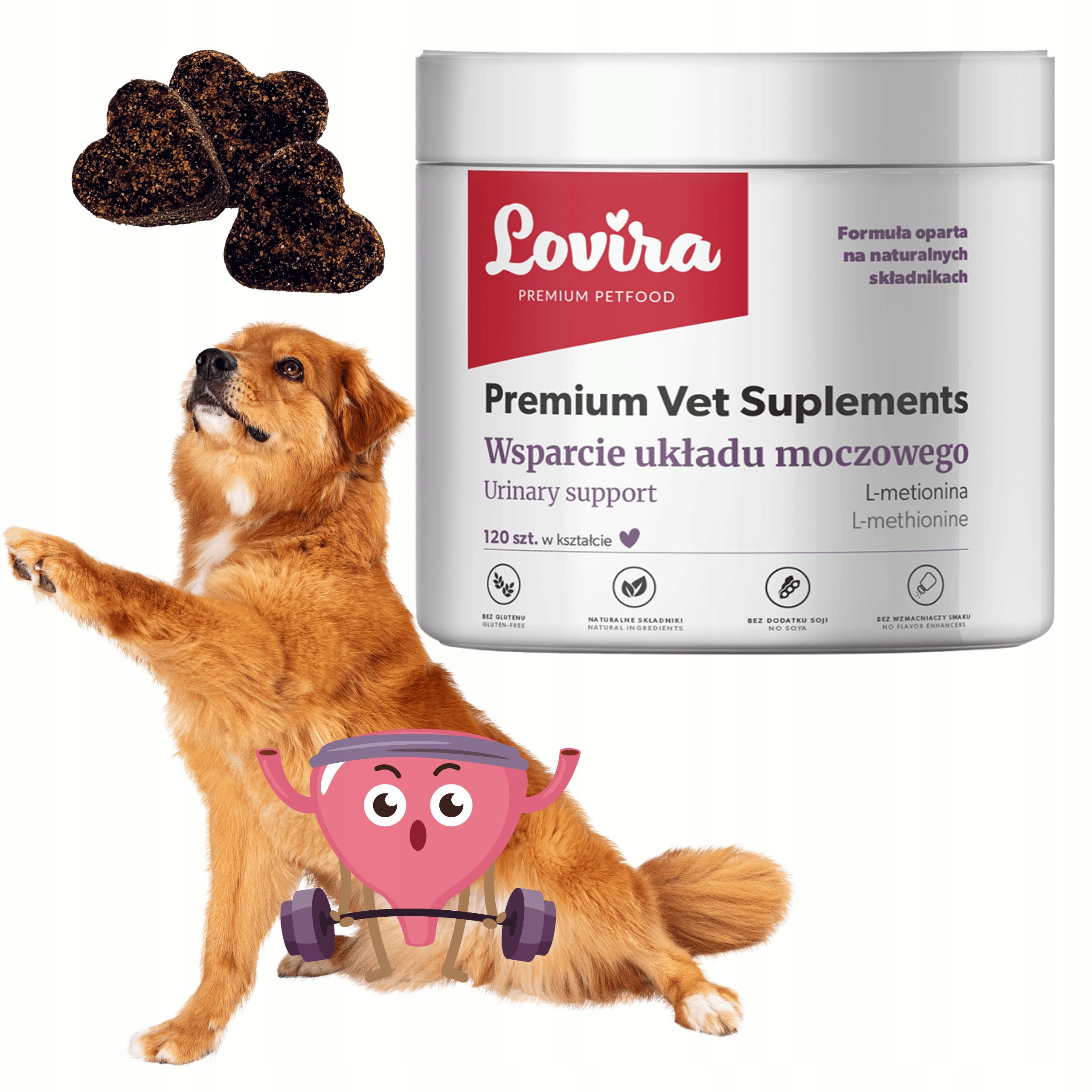 Levně Doplňky Pro Psa na Močový Systém 120 příchutí Játra