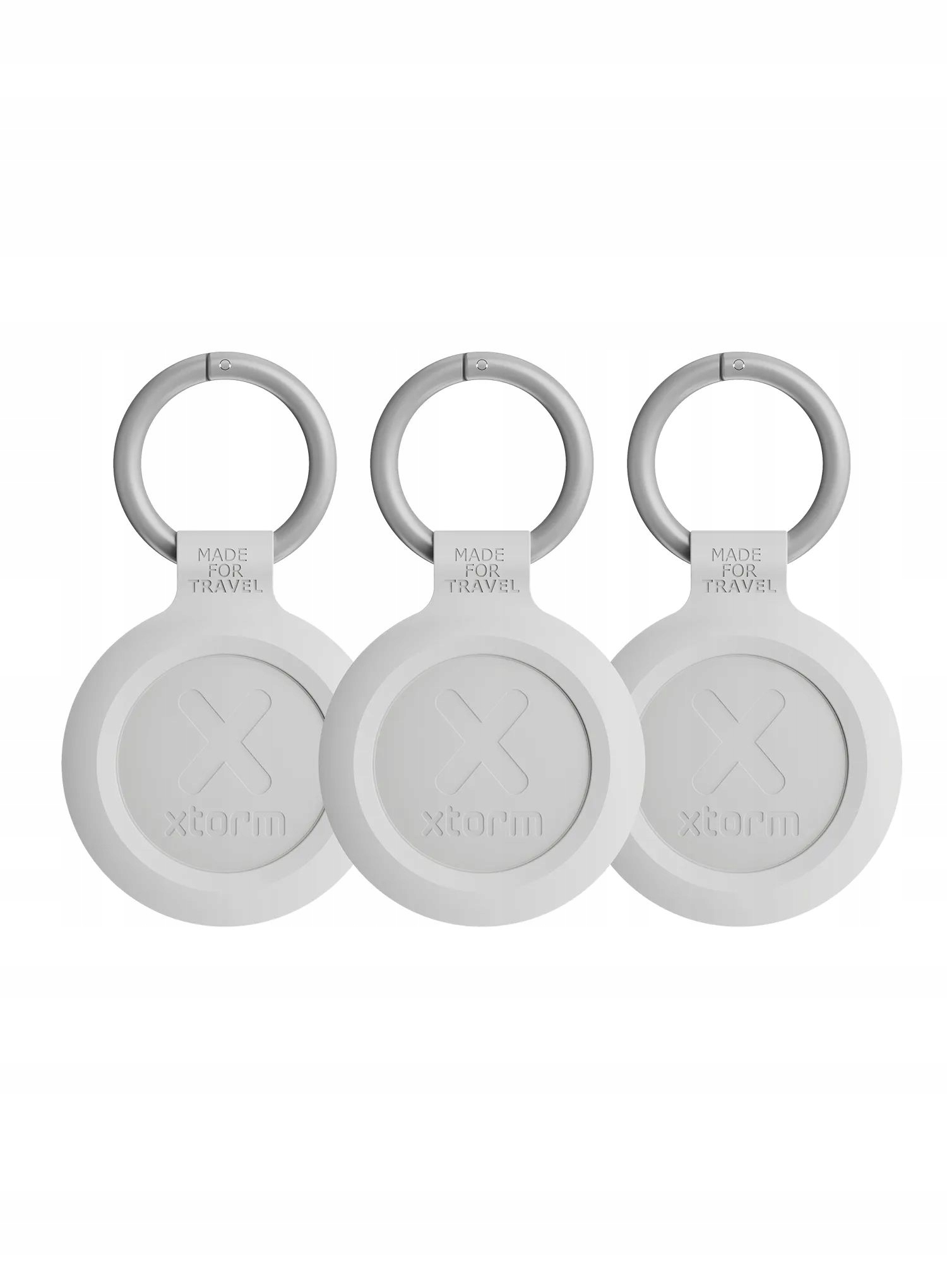Sada Xtorm TravelTag (Apple iOS & Android) – 3 balení – ash white
