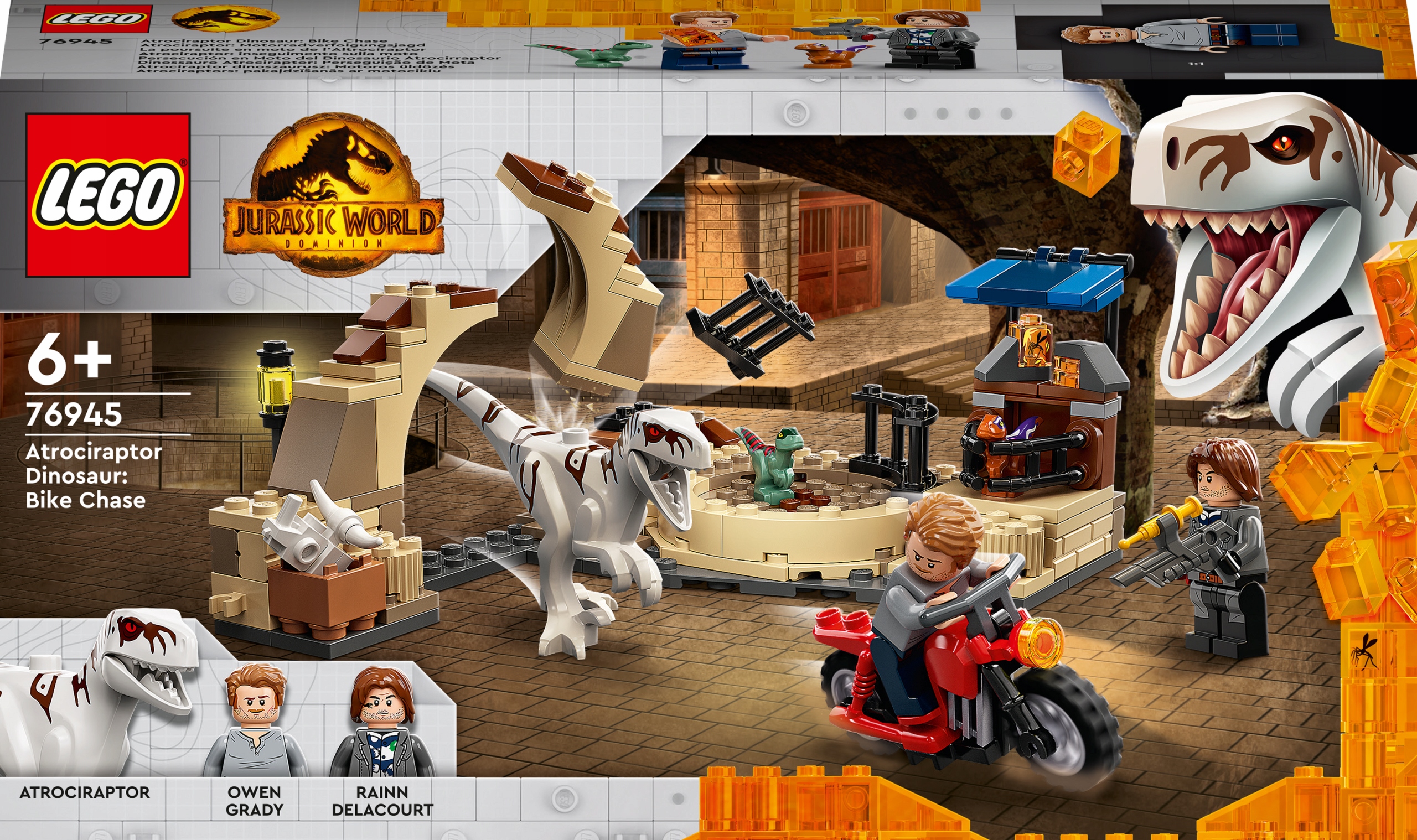 

Lego Jurassic World Atrociraptor pościg 76945