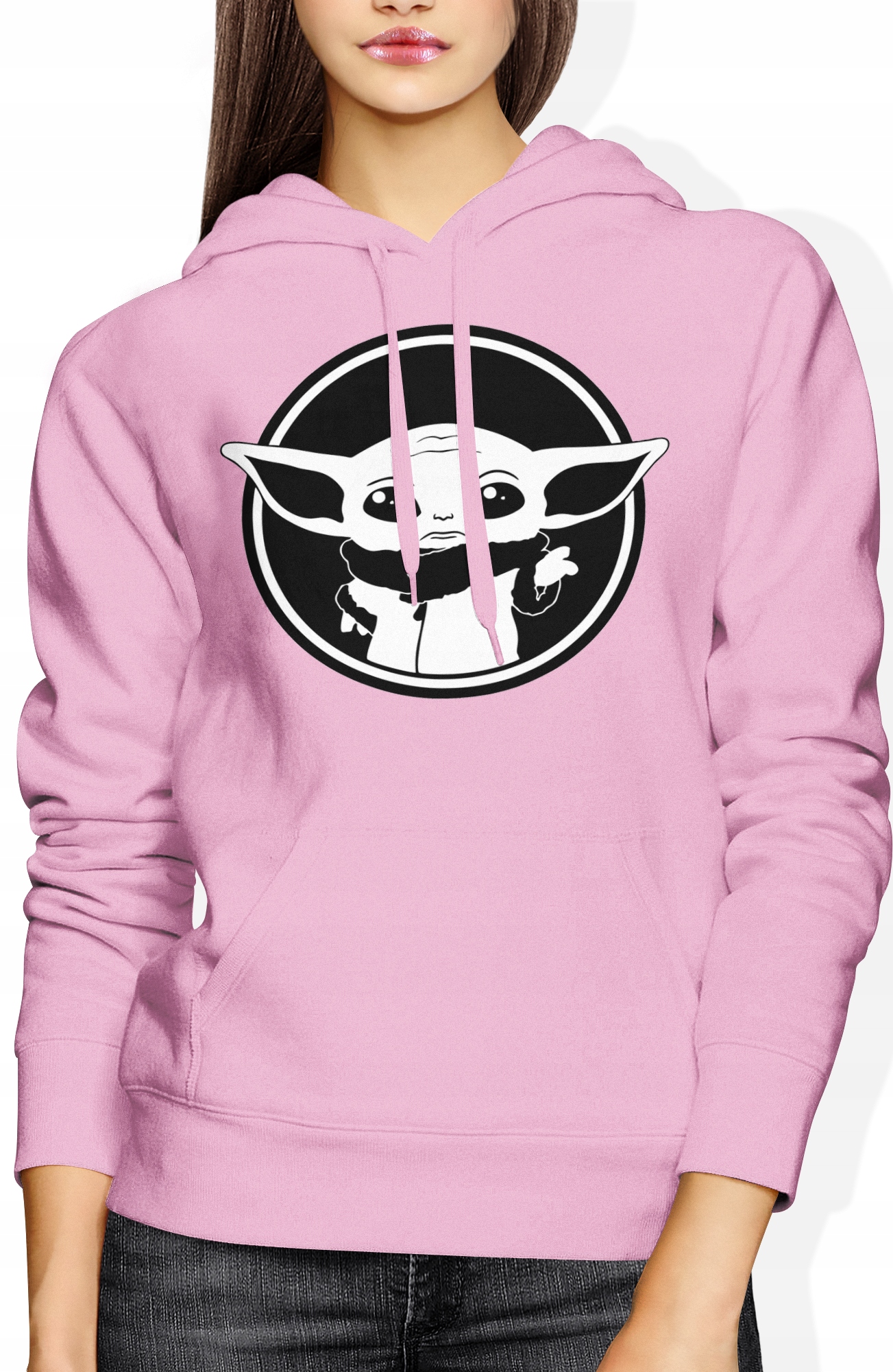 

Damska Bluza Z Kapturem Baby Yoda Star Wars Rozm S