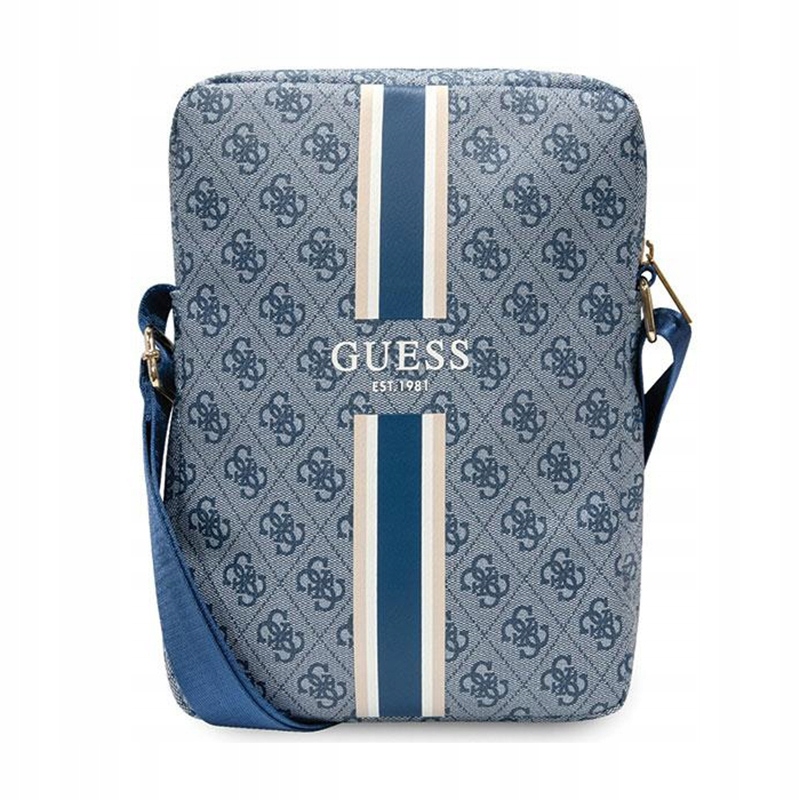 Guess 4G Stripes Tablet Bag Taška na tablet 10" (Modrá)