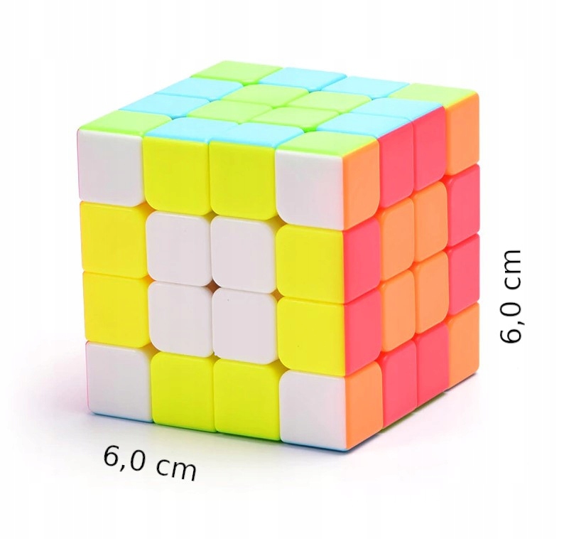 KOSTKA 4x4x4 logiczna kolorowa magiczna szybka Kod producenta 32381 układanka
