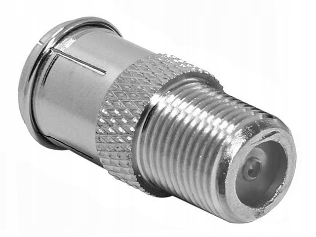Gniazdo antenowe na złącze F proste metalowe EAN (GTIN) 5905247261175