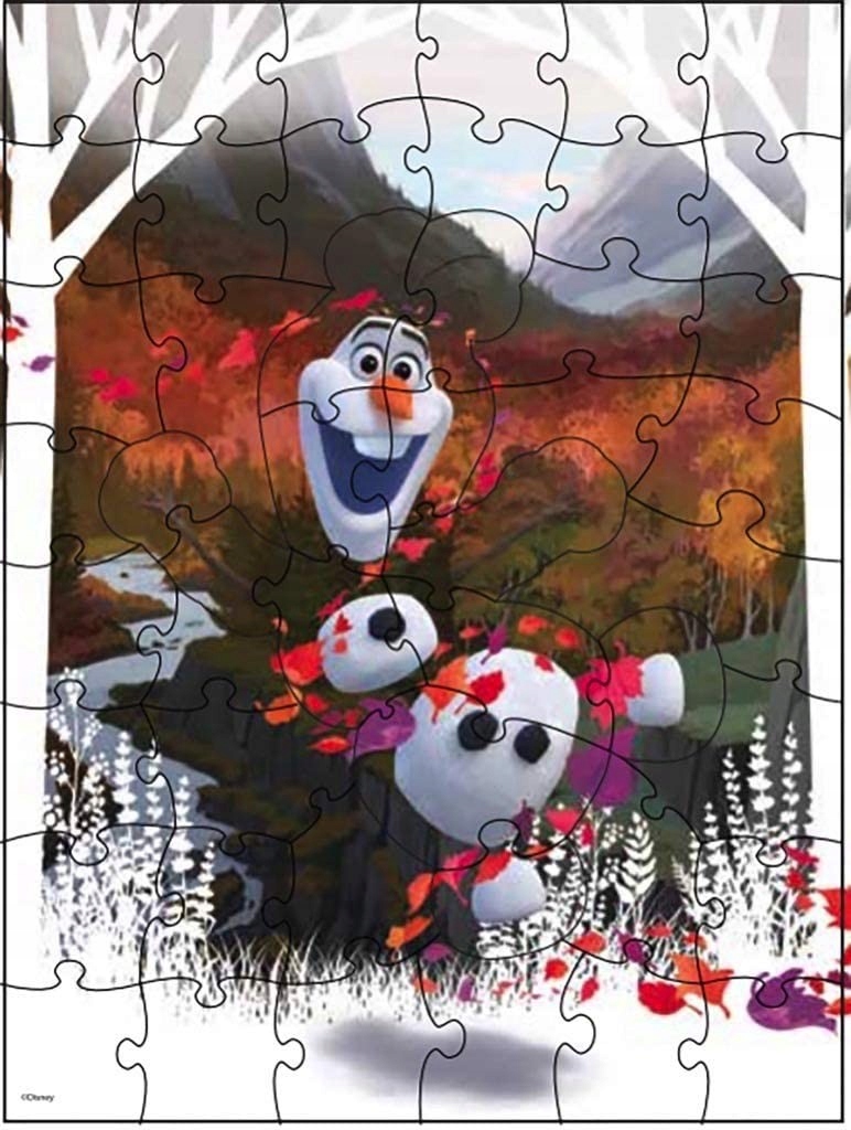 KRAINA LODU 2 PUZZLE NIESPODZIANKA 48EL FROZEN 2 Liczba elementów 48