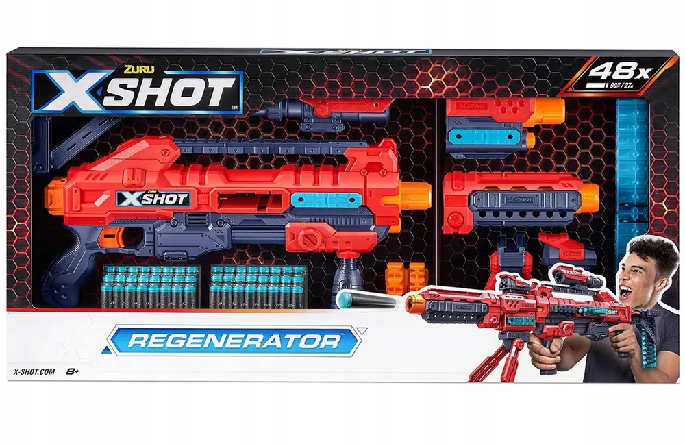 X-SHOT SNAJPERKA REGENERATOR + STRZAŁKI NERF Certyfikaty, opinie, atesty CE