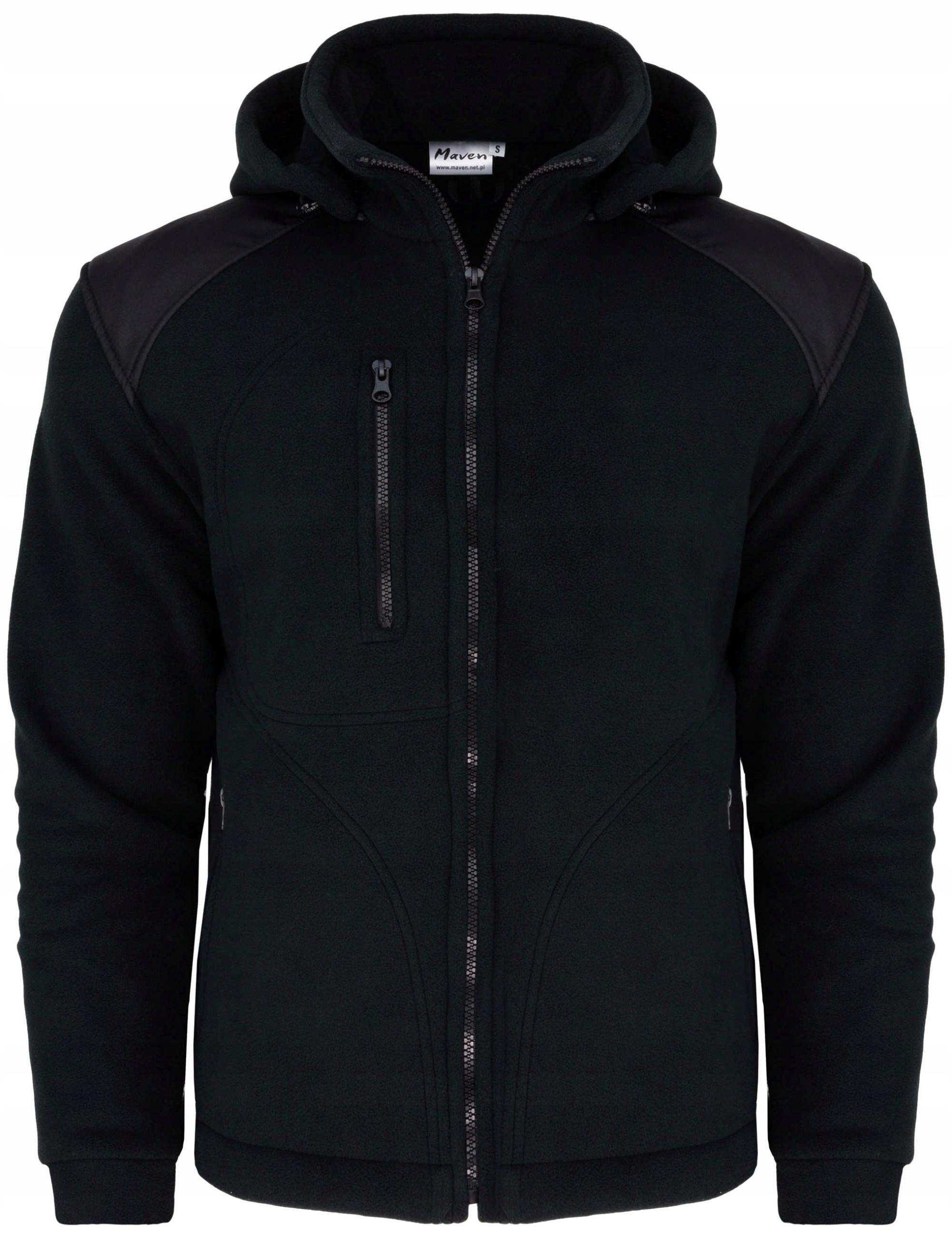 

Polski Gruby Polar Bluza Męski Czarny Kaptur 5XL
