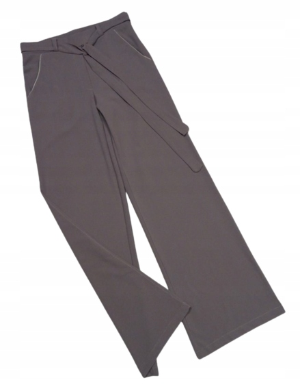 SPODNIE szwedy PASEK producent PL beż NOWE M