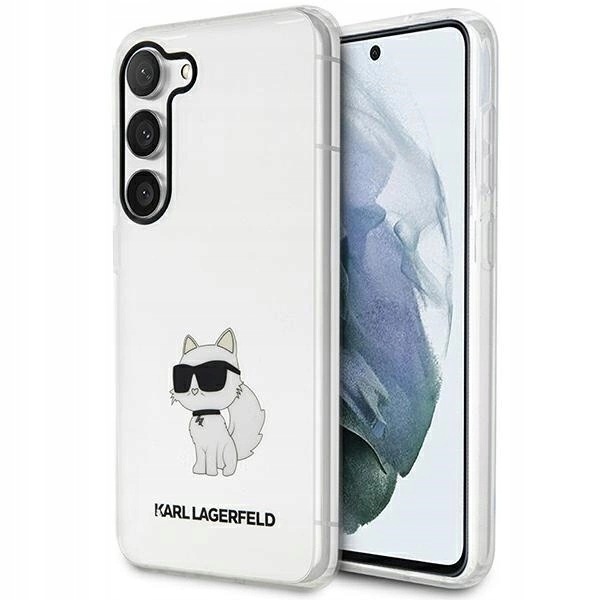 Etui Karl Lagerfeld Ikonik Choupette na Samsung Galaxy S23 przezroczyste