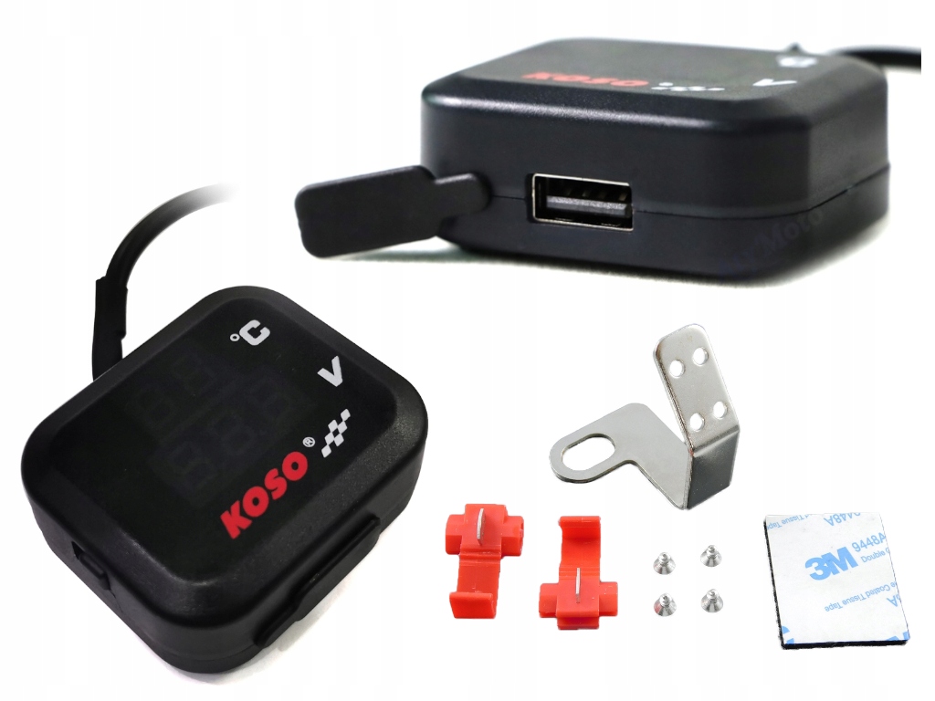 Termometr z woltomierzem , USB KOSO Producent Koso