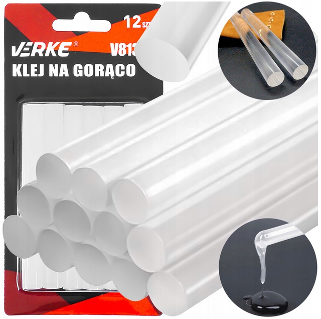 KLEJ DO PISTOLETU NA GORĄCO WKŁADY 11mm x 100mm