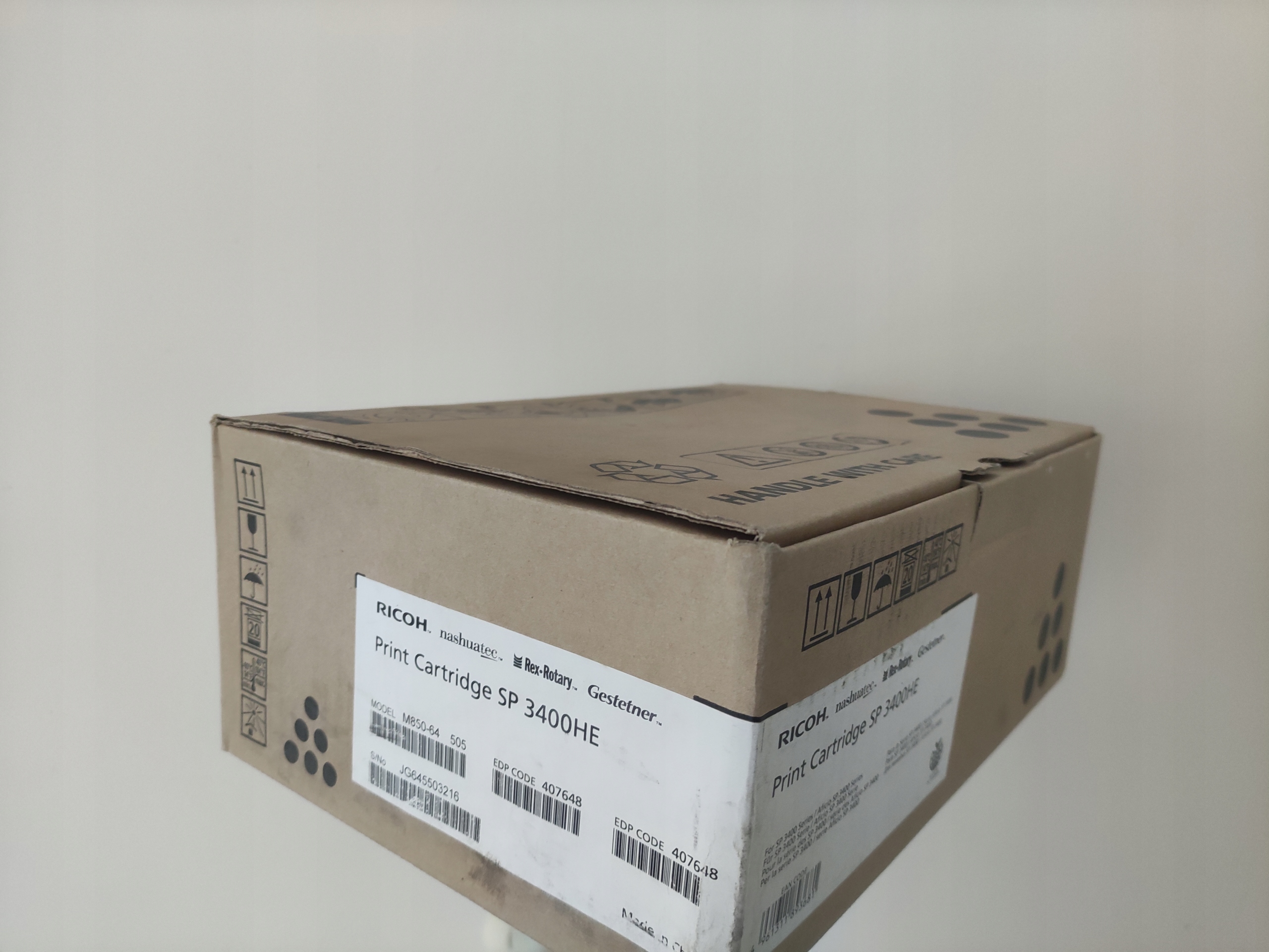 Nový originálny toner Ricoh 407648 406522 čierny (čierny)