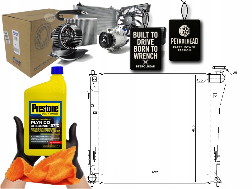 Chladič Motoru Hyundai I40 I40 Cw 1.7D 07.11- N #Petrolhead Pro+ Kit5