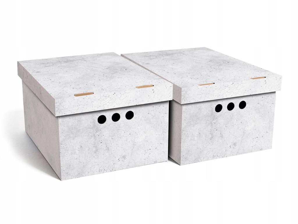 

Pudełko Pojemnik Na Odzież Do Szafy Beton Szar A4