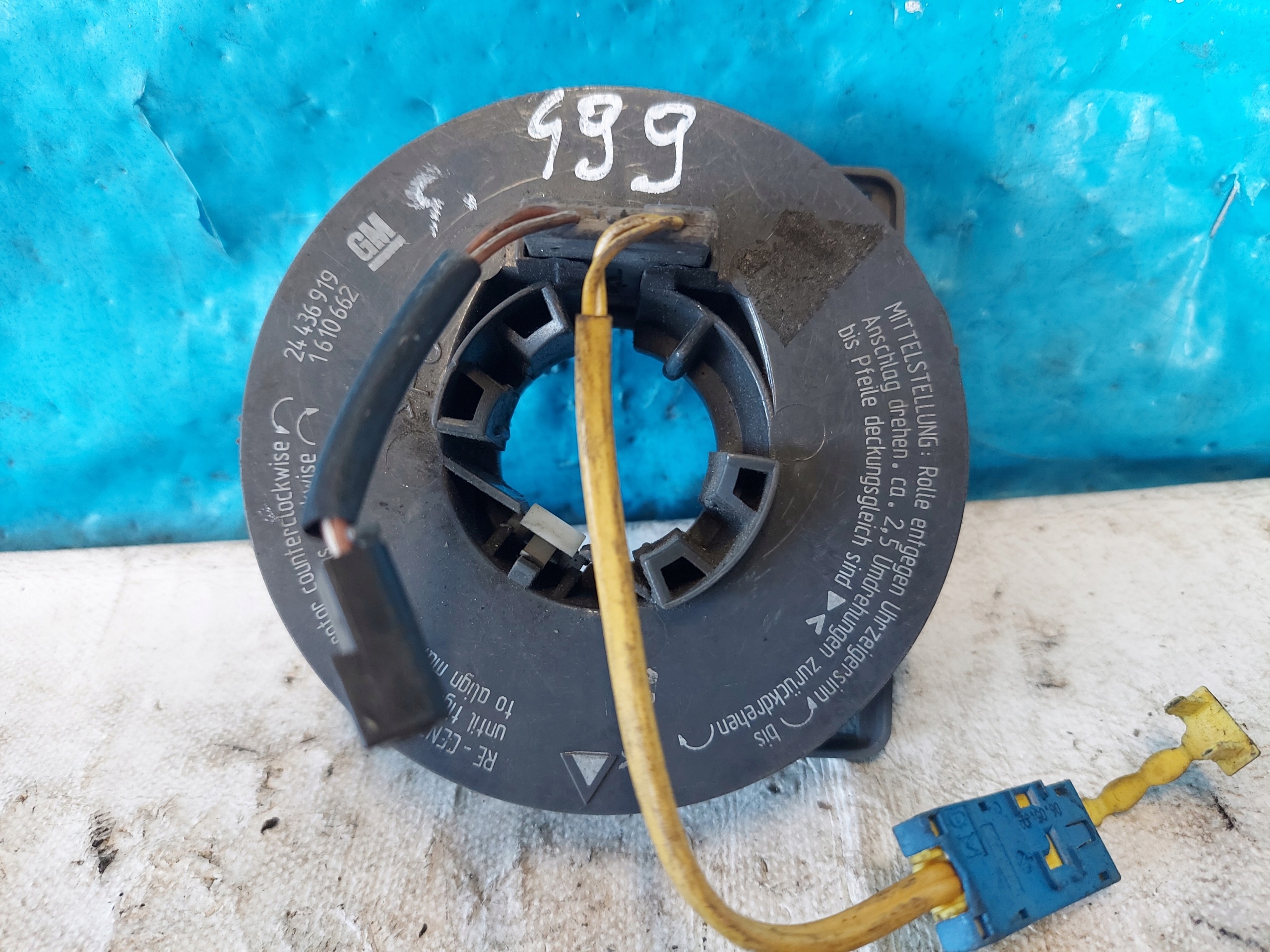 ring airbag CORSA C MERIVA A 1610662