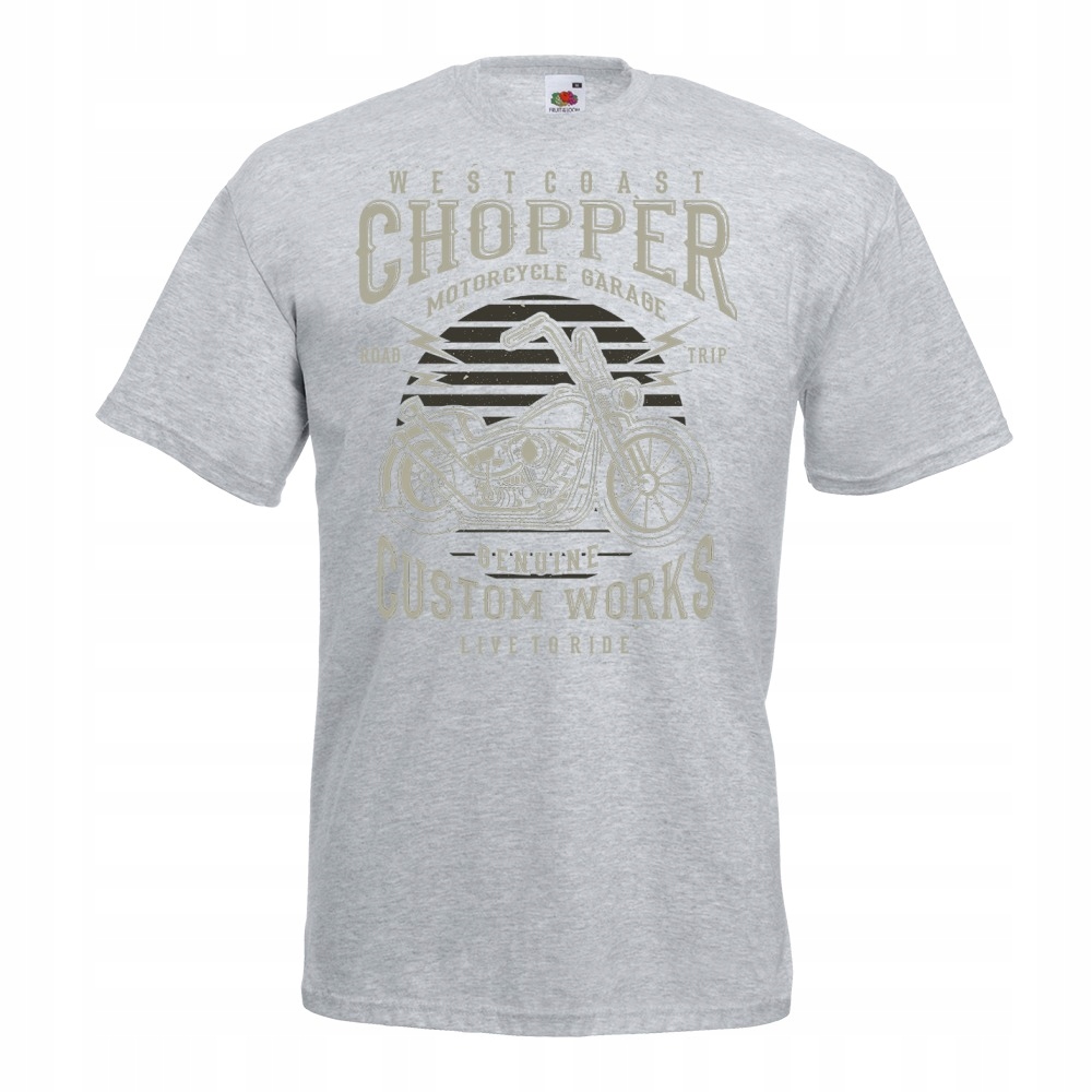 

Koszulka motor motocykl chopper XXL szara