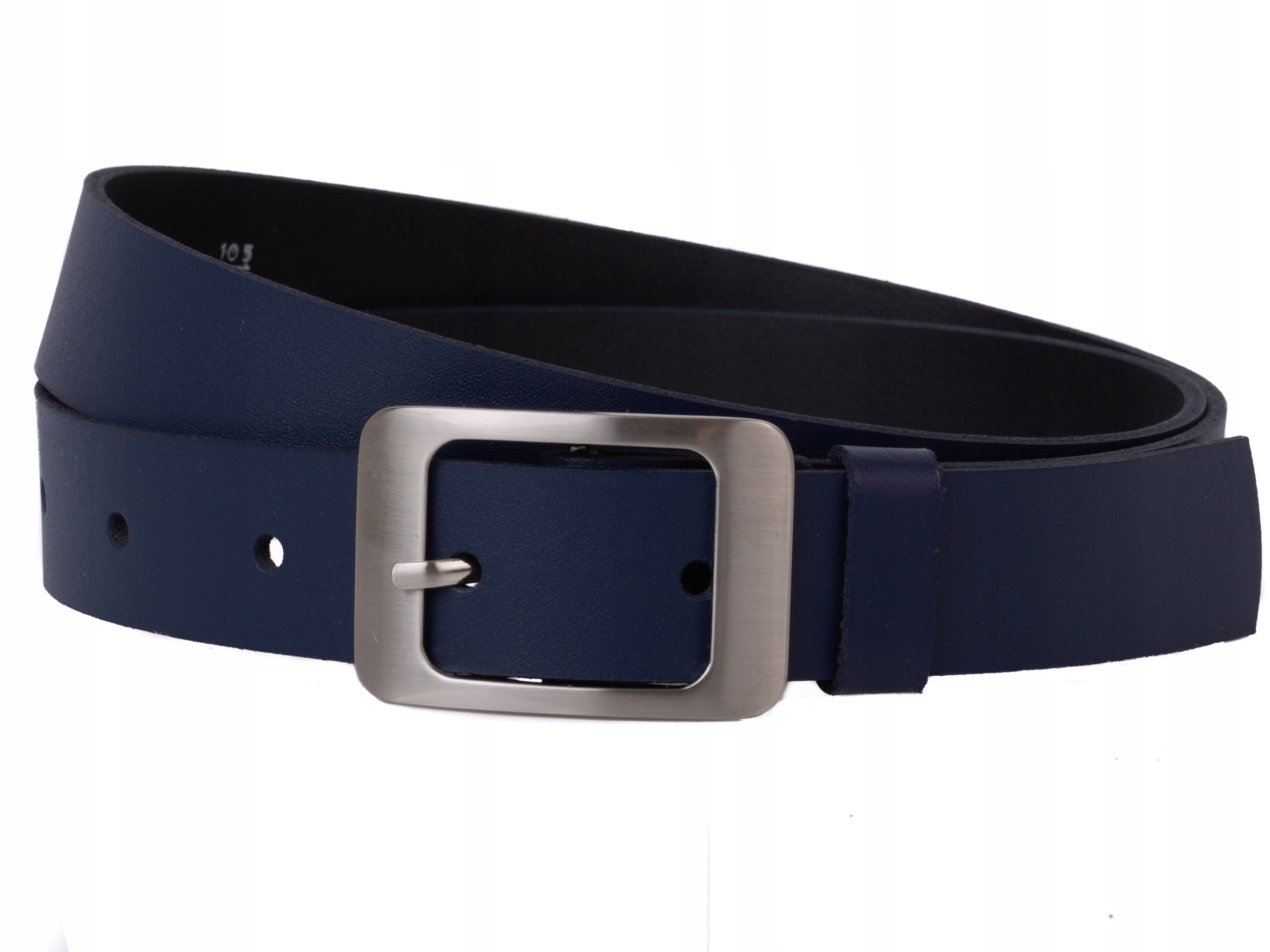 

Skórzany Pasek damski 3cm Granat