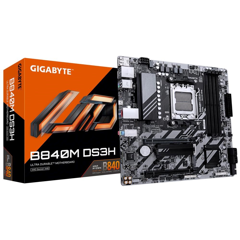 Gigabyte Mb Sc AM5 B840M DS3H, Amd B840, 4xDDR5, 2xDP, 1xHDMI, mATX…