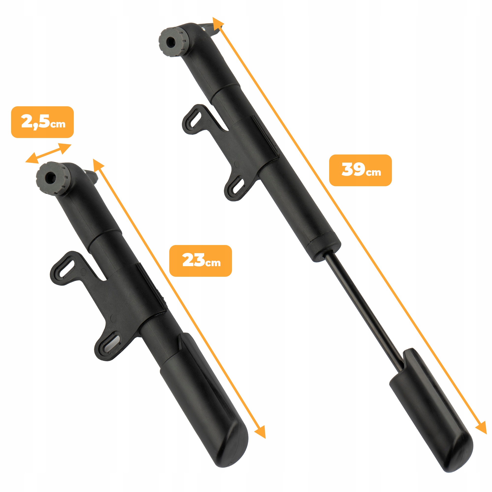 KOMPAKTOWA POMPKA ROWEROWA MINI AV/DV/FV PIŁEK DO ROWERU Stan opakowania oryginalne