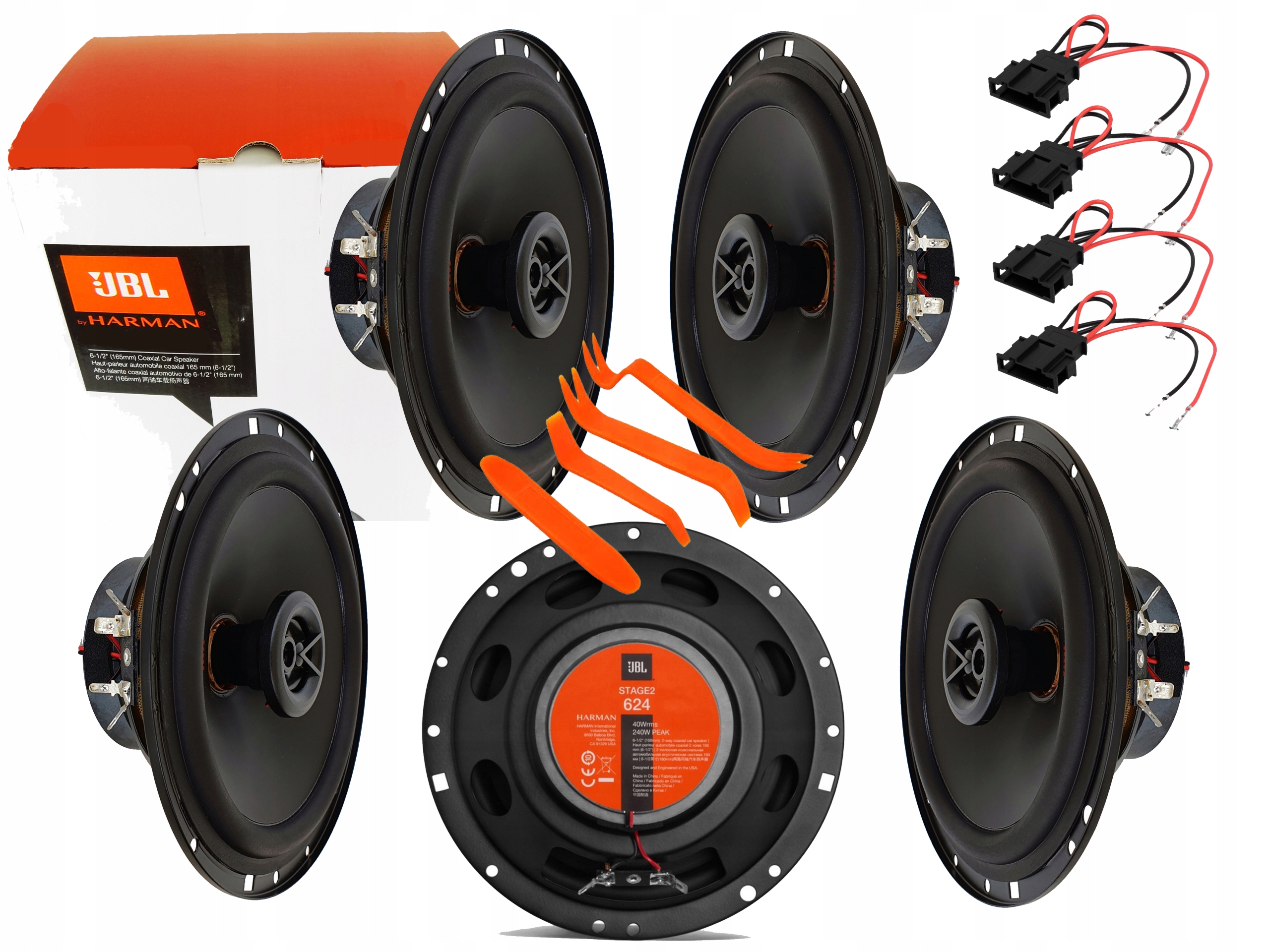 JBL GŁOŚNIKI PASSAT B5 FL GOLF 4 5 POLO PRZÓD TYŁ