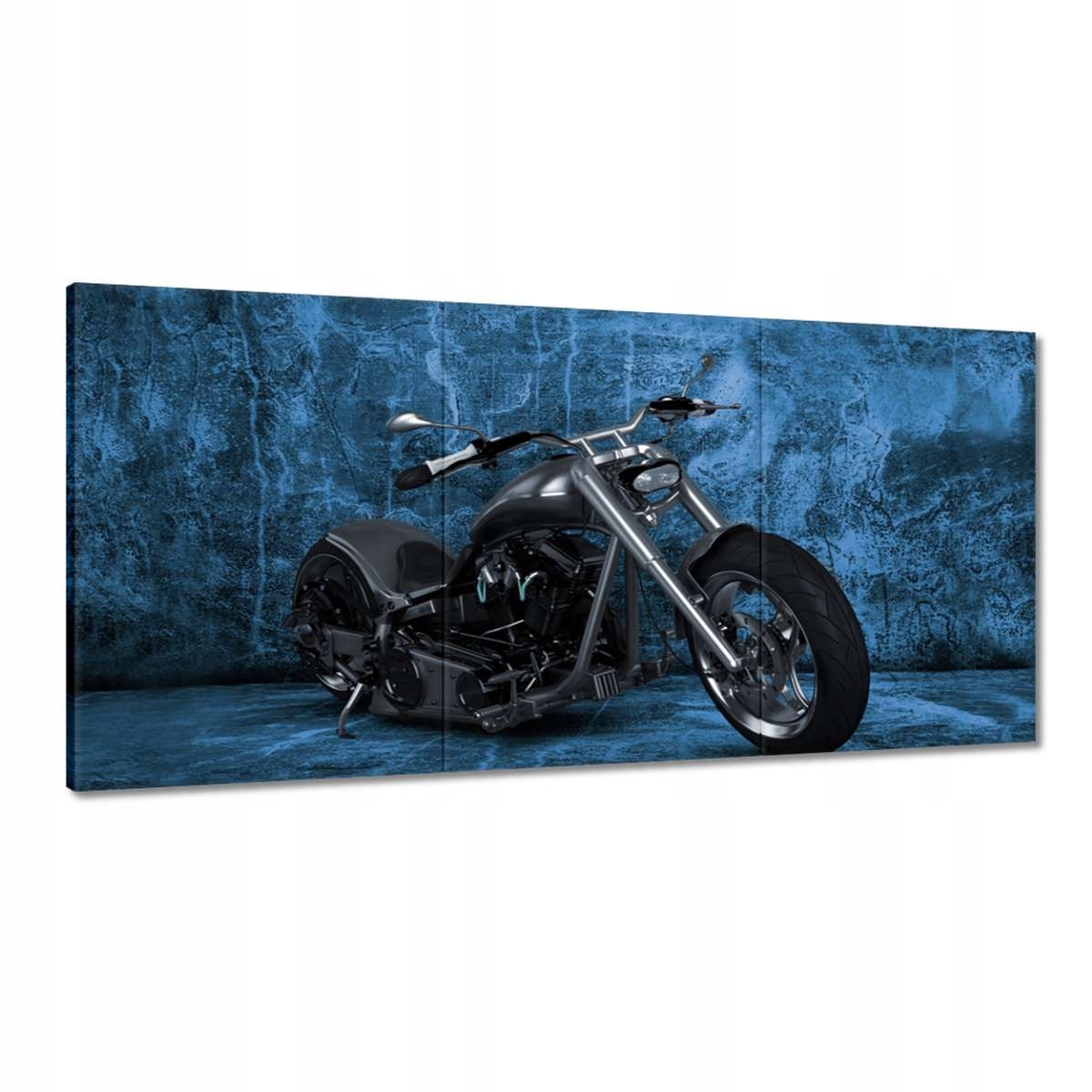 Obrazy 180x90 Modrá stena Motorka