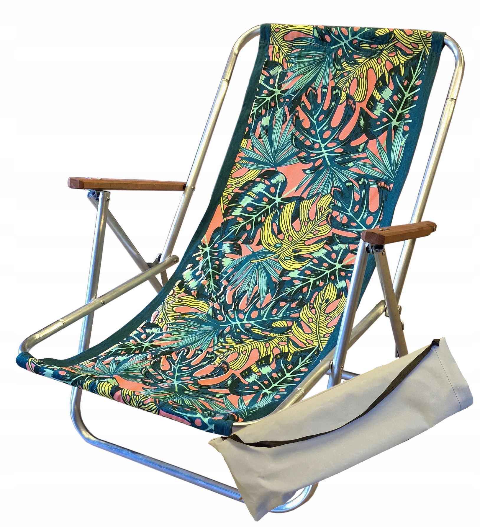 Leżak Składany Do Torby Leżak Na Plażę Wycieczkę Do Ogrodu Alum. do 150 kg