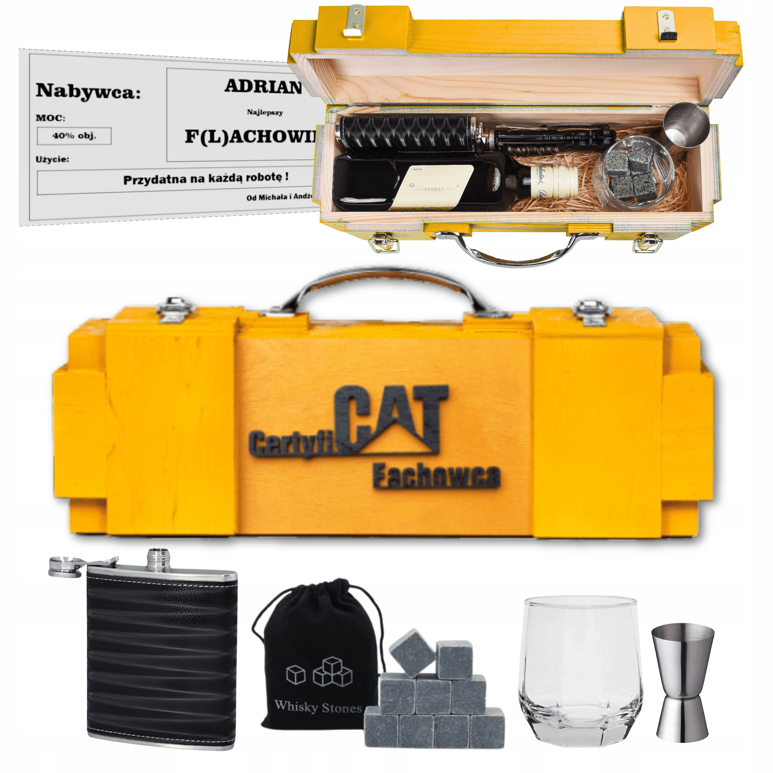 Dárek operátor bagru narozeniny pro chlapa souseda šéfa 18-99 Dřevěná