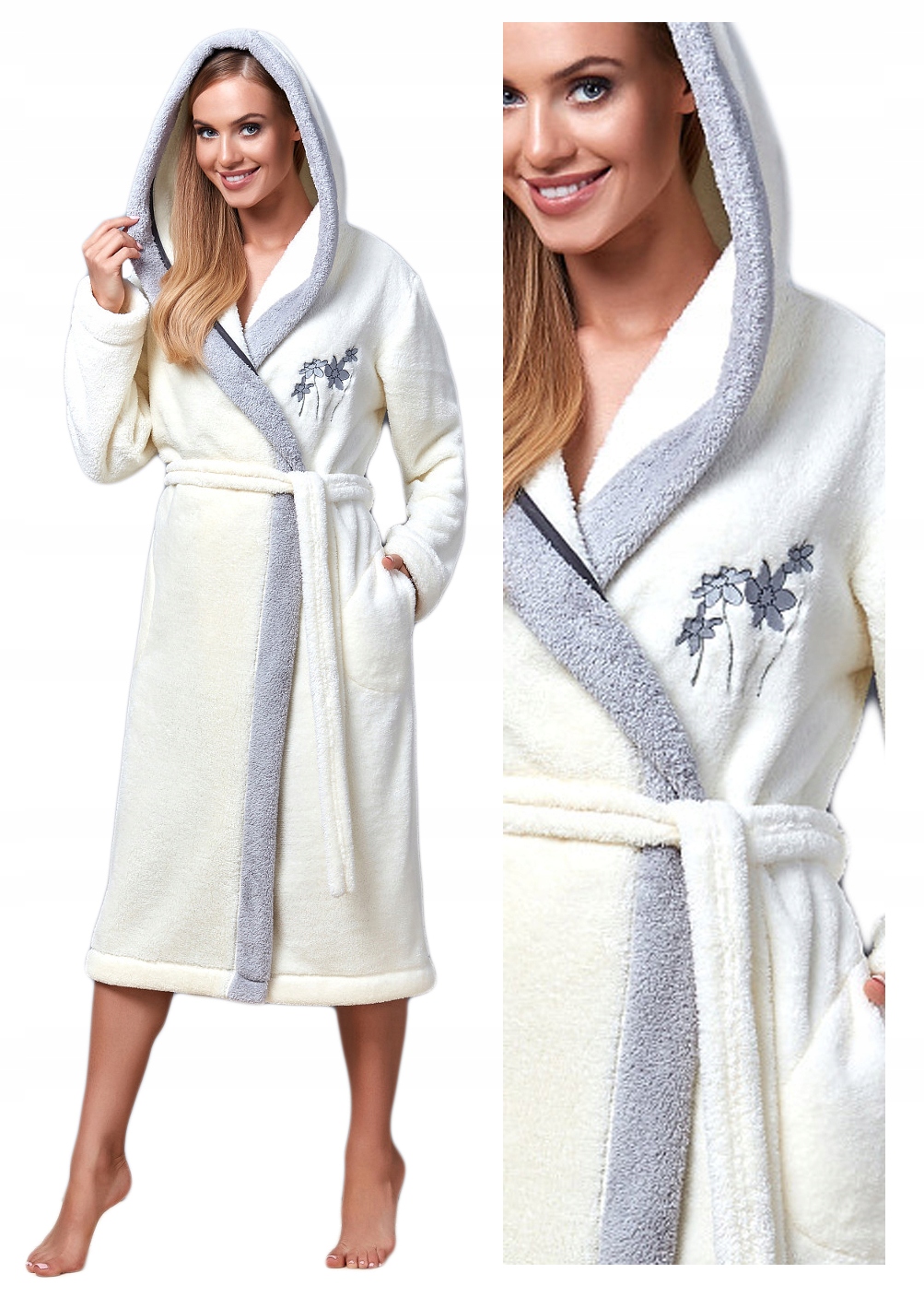 

szlafrok damski LL 7115 Hillary ecru Soft - L